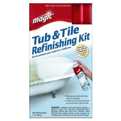 The long-lasting results of the Magic tub and tile refijishing kit